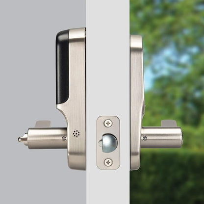 Yale Assure Lever Entry Door Lock with Wi-Fi Connected Touchscreen, Satin Nickel Smart Keypad Door Lock with Handle, Back-Up Key, and Z-Wave Compatibility, YRL226-ZW2-619
