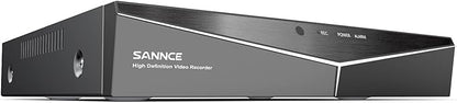 SANNCE 1080P 16 Channel CCTV DVR (NO Hard Drive), H.264+ Hybrid 5-in-1 Security Camera Recorder, Supports 2MP TVI AHD CVI CVBS Analog IP Surveillance Cameras, Remote Access, Motion Alert