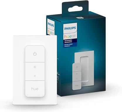 Philips Hue Gradient Signe Table Lamp, Compatible with Alexa & Smart Dimmer Switch with Remote, White - 1 Pack