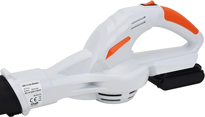 20V Cordless Leaf Blower Battery Powered for Lawn Care, Patio, Blowing Leaves and Snow, Handheld Lightweight including 2.0Ah Battery& Fast Charger