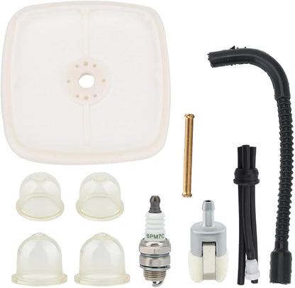 HIPA PB-200 Air Filter Tune Up Kit for ECHO Blower PB200 PB2100 ES-210 ES210 ES2100 PB201 ES2400 ES211 PB2455 PB2155 SHC211 SHC212 SHC1700 SHC210 SHC2100 Hedge Clipper