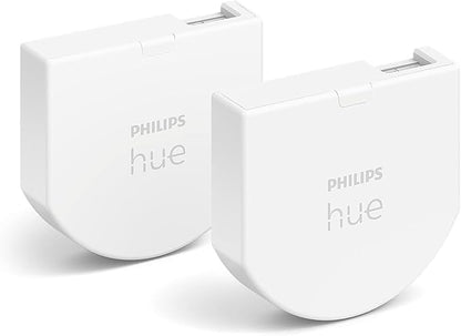 Philips Hue Wall Switch Module, White - 2 Pack - Indoor - Keeps Hue Smart Lights Reachable When Switch is Off - Requires Hue Lights and Hue Bridge