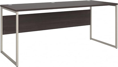 Bush Business Furniture HYD373SG Hybrid 72-Inch Computer Table Desk with Metal Legs, Storm Gray
