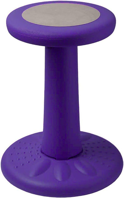 Studico ActiveChairs Kids Wobble Chair, Flexible Elementary Classroom Seating, Improves Focus, Posture and Helps ADHD/ADD, Sensory Desk Chairs, Pre-Teen 17.75" Active Fidget Chairs, Ages 7-12, Purple