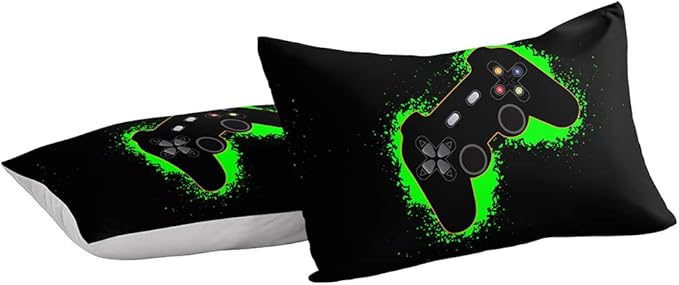 Gaming Comforter for Boys Teen,Game Contoller Bedding Set for Boys Kids,Down Alternative Comforter for All Season,Gamer Home Decor for Boys Comforter Set (Comforter-game38, Twin)