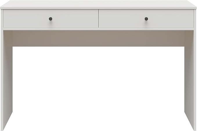 Ameriwood Home The Loft 2 Drawer Desk, White