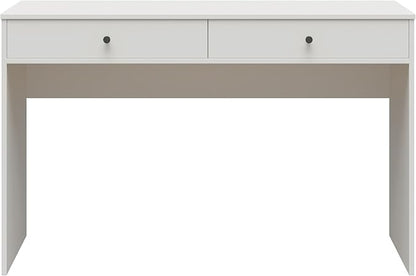 Ameriwood Home The Loft 2 Drawer Desk, White