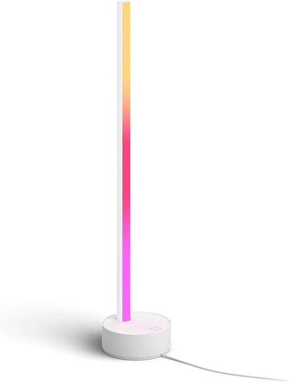 Philips Hue Gradient Signe Table Lamp, Compatible with Alexa & Smart Dimmer Switch with Remote, White - 1 Pack