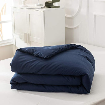Navy Comforter Full Size Navy Blue Bedding Set Dark Navy Blue Comforter Set 3 Pieces 1 Comforter with 2 Pillowcases