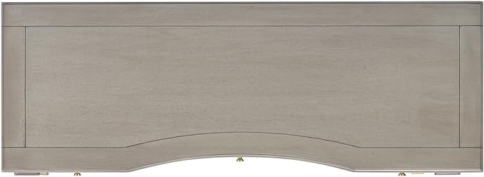 Jennifer Taylor Home Dauphin 55" 3-Drawer Wood Executive Desk, Grey Cashmere