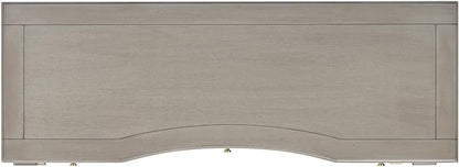 Jennifer Taylor Home Dauphin 55" 3-Drawer Wood Executive Desk, Grey Cashmere
