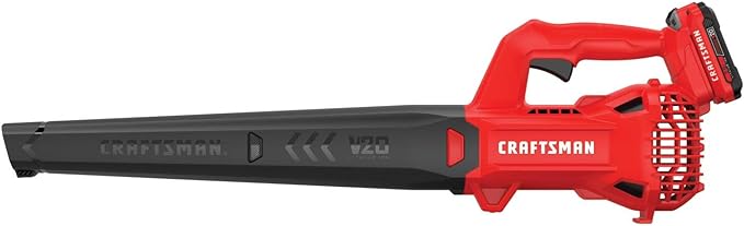 CRAFTSMAN 20V MAX Cordless Leaf Blower Kit with Battery & Charger Included (CMCBL710D1) Red