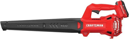 CRAFTSMAN 20V MAX Cordless Leaf Blower Kit with Battery & Charger Included (CMCBL710D1) Red