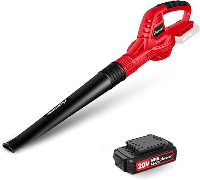 AVID POWER Cordless Leaf Blower, 20V Battery Powered Leaf Blower with 2.0Ah Battery and Charger, 140 MPH 155 CFM Electric Leaf Blower Light Duty for Lawn Care
