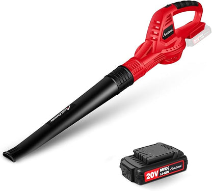 AVID POWER Cordless Leaf Blower, 20V Battery Powered Leaf Blower with 2.0Ah Battery and Charger, 140 MPH 155 CFM Electric Leaf Blower Light Duty for Lawn Care