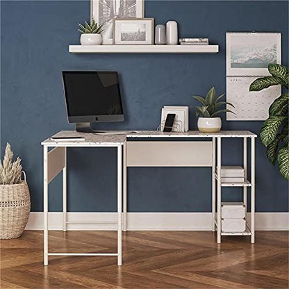 Ameriwood Home Berkeley L Desk, Terrazzo