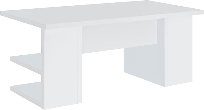 Coaster Home Furnishings Alice Writing Desk White with Open Shelves