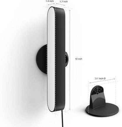 Philips Hue Smart Play Light Bar Extension, Black - White & Color Ambiance LED Color-Changing Light - 1 Pack - Requires Hue Bridge and Hue Play Light Bar Base Kit - Control with App or Voice Assistant