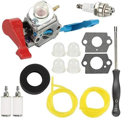 C1U-W12A Carburetor for Poulan FL1500 FL1500LE Leaf Blower C1U-W12B 530071629 with Air Filter Repower Kit