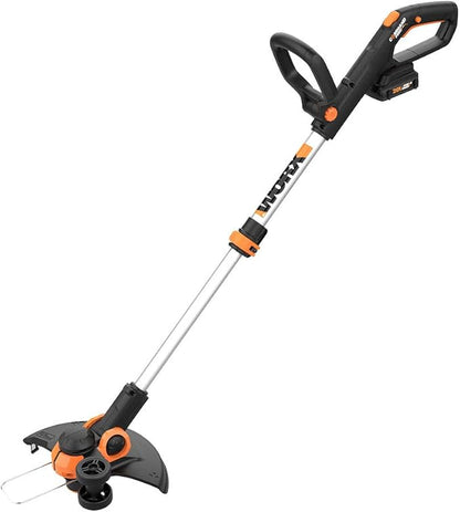 WORX WG509 12 Amp TRIVAC 3-in-1 Electric Leaf Blower with All Metal Mulching System & WG163 GT 3.0 20V PowerShare 12" Cordless String Trimmer & Edger (2 Batteries & Charger Included)