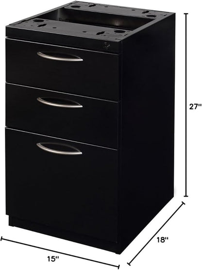 Regency Fusion Box File Pedestal, Black