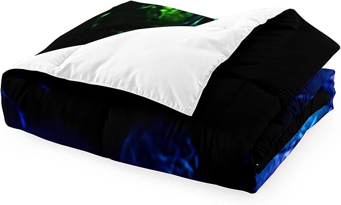 Gamer Comforter Sets for Boys, Video Gaming Comforter Set Full Size, Cool Black Gamer Gamepad Bedding Sets for Boys Kids Playroom Decor, 1 Comforter and 2 Pillowcases