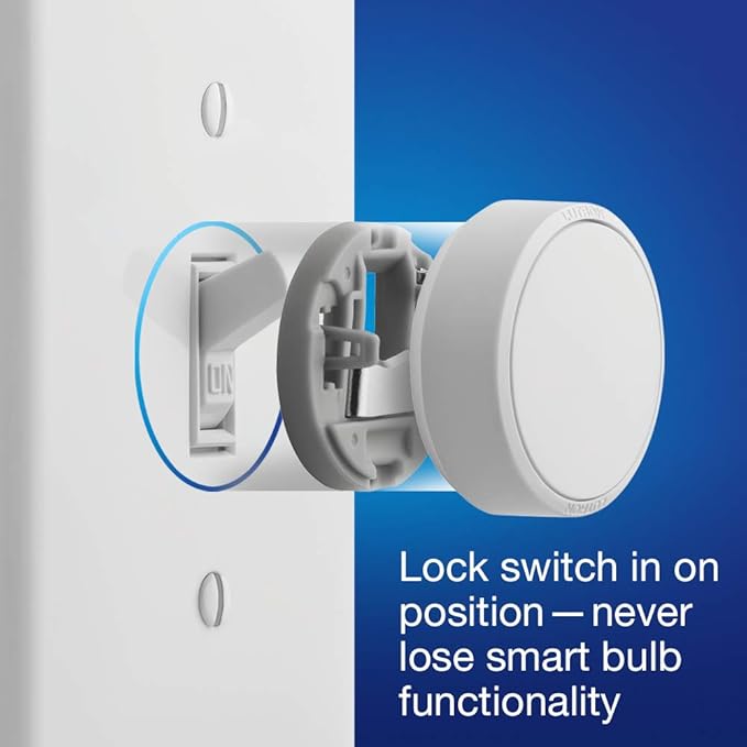 Lutron Aurora Smart Bulb Dimmer Switch with Screwdriver | for Philips Hue Smart Bulbs | Z3-1BRL-WH-L0-A | White