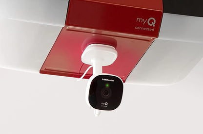 LiftMaster myQ Smart Garage HD Camera - WiFi Enabled - myQ Smartphone Controlled - Two Way Audio - Works with Key by Amazon in-Garage Delivery - Model MYQ-SGC1WLM, White