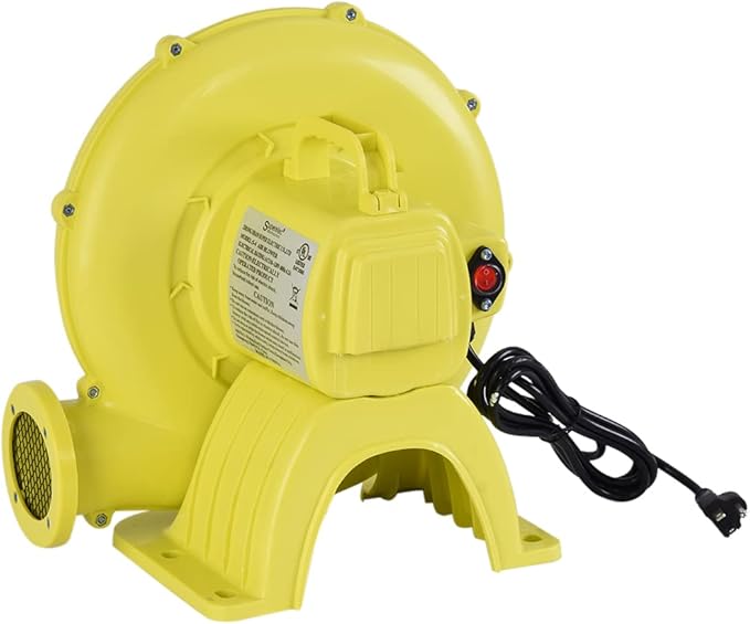 480W Air Blower, Pump Fan Commercial Inflatable Bouncer Blower, Perfect for Inflatable Water Bounce House, Jumper, Bouncy Castle (480 Watt 0.64HP)