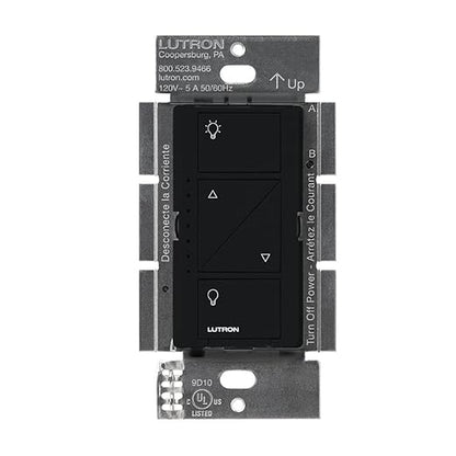 Lutron Caseta Original Smart Dimmer Switch (Lutron Smart Hub Required), for LED Lights, 150 Watt, Single-Pole/3-Way, No Neutral Required, PD-6WCL-BL 4-PACK, Black, 4 Pack