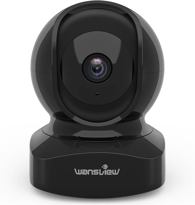 Wansview Security Camera, IP Camera 2K, WiFi Home Indoor Camera for Baby/Pet/Nanny, 2 Way Audio Night Vision, Works with Alexa, with TF Card Slot and Cloud