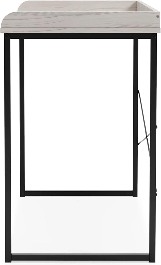 Signature Design by Ashley Bayflynn 32" Modern Home Office Desk, White & Black