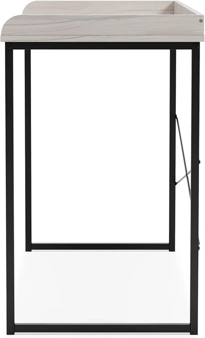 Signature Design by Ashley Bayflynn 32" Modern Home Office Desk, White & Black