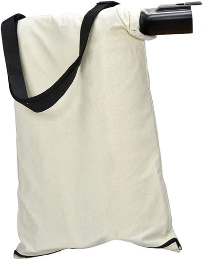 31101810 Blower Debris Vacuum Bag, Compatible with Greenworks Vacuum Bag 24022 24072 Leaf Blower Vacuum Debris White Cloth Bag w/Zipper,Replace 31103148