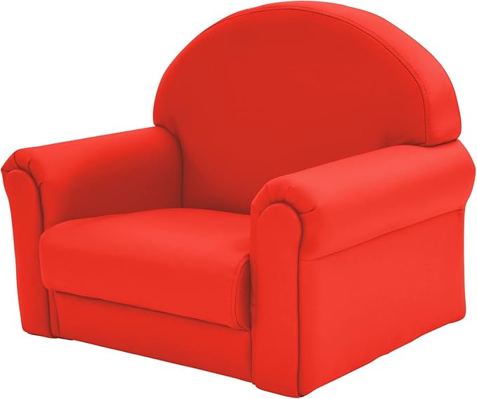 Children's Factory As We Grow Toddler Chair, Red, CF805-196, Flexible Seating for Daycare or Preschool, Kids Reading Chair, Playroom Furniture