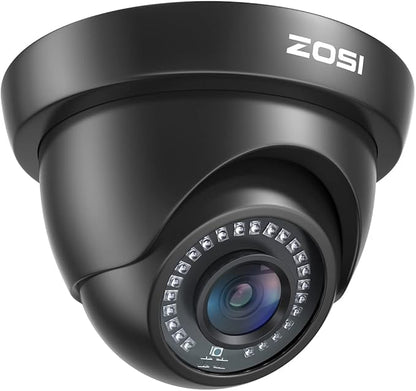 ZOSI 1080P HD Security Camera Indoor Outdoor,1920TVL 2.0MP 4-in-1 HD TVI/CVI/AHD/CVBS CCTV Camera,Weatherproof,80ft IR Night Vision,for 960H,720P,1080P,5MP,4K Analog Home Surveillance DVR System