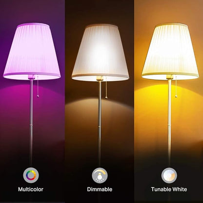 Kasa Smart Light Bulbs, Full Color Changing Dimmable Smart WiFi Bulbs Compatible with Alexa and Google Home, A19, 60 W 800 Lumens,2.4Ghz only, No Hub Required, 2-Pack (KL125P2), Multicolor
