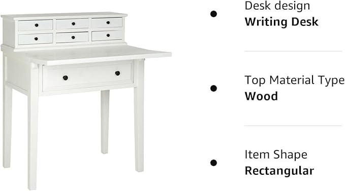 Safavieh American Homes Collection Abigail White Fold Down Desk