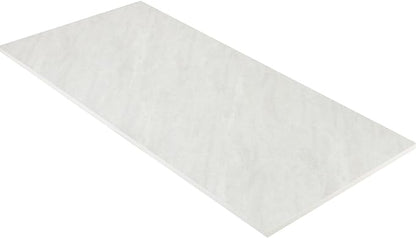 Kaboon Universal Tabletop 55"x27.5", Solid One-Piece Melamine Table Top, Double Desk L-Desk DIY, Home and Office Countertop,Sea Salt/White
