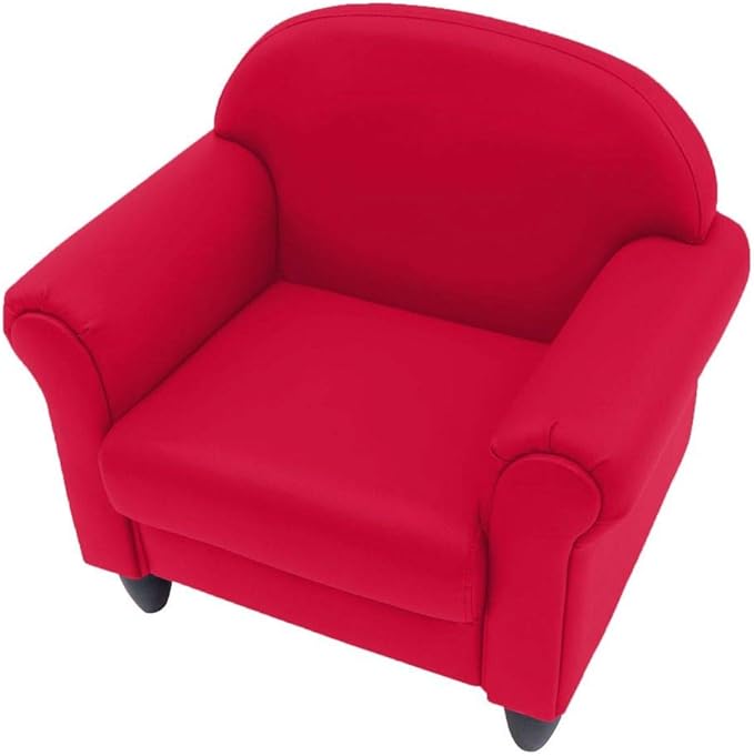 Children's Factory As We Grow Toddler Chair, Red, CF805-196, Flexible Seating for Daycare or Preschool, Kids Reading Chair, Playroom Furniture