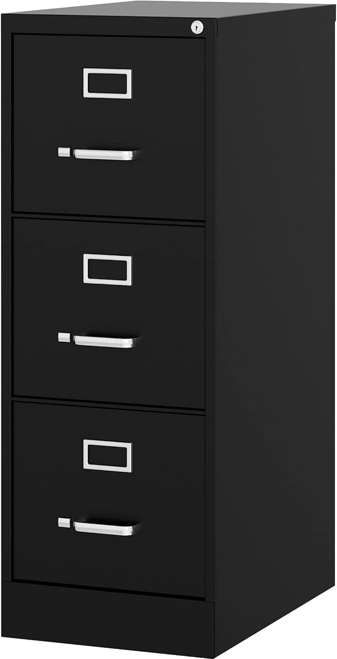 Lorell Fortress Commercial File Cabinet, Black