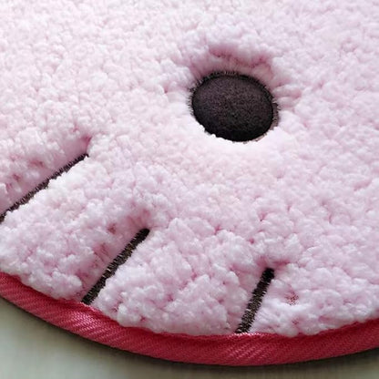 Area Rugs Kawaii Carpet Super Soft Area Rugs Cute Cartoon Kitten Face Pattern Bedroom Mats，Luxury Shaggy High Absorbent and Anti Slip