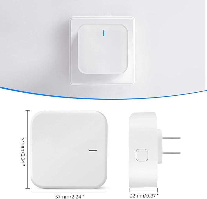 Wi-Fi Gateway for Tuya Smart Door Lock, Wi-Fi Bridge for Bluetooth Lock Remotely Control with Tuya/SmartLife App, Gateway Smart Hub Remote Control for Door Locks