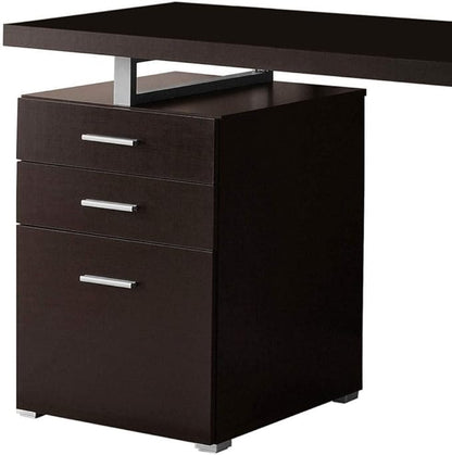 Monarch Specialties Hollow-Core Left or Right Facing Desk, 48-Inch Length, Cappuccino