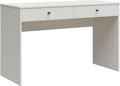 Ameriwood Home The Loft 2 Drawer Desk, White