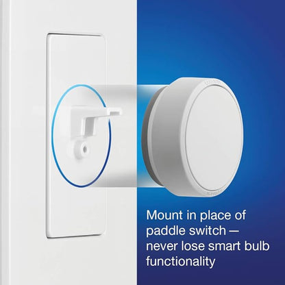 Lutron Aurora Wallplate Bracket For Paddle/Decorator Switch | For use with Aurora Smart Bulb Dimmer | L-AWALL1-WH | White