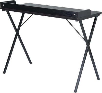 FurnitureR Office Desk, Simple Style Writing Table Computer Study Desk with Baffle, Home Office PC Laptop Table, 47.2 Inches, Black