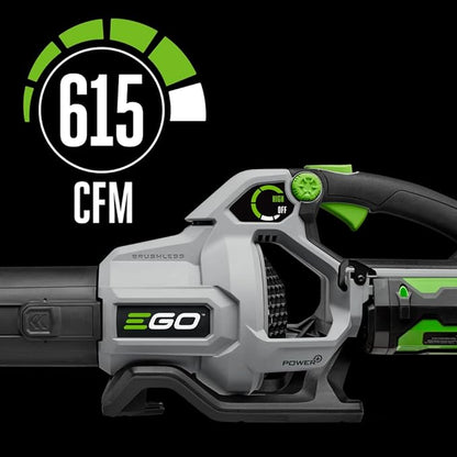 EGO Power+ LB6150 615 CFM Variable-Speed 56-Volt Lithium-ion Cordless Leaf Blower - Battery and Charger Not Included, black