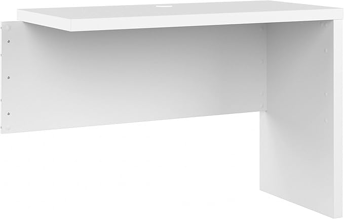 Bush Business Furniture Echo Desk Return/Bridge, Pure White