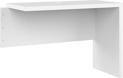 Bush Business Furniture Echo Desk Return/Bridge, Pure White